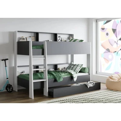 Bunk bed SWAY 90x200 Anthracite / White